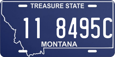 MT license plate 118495C