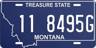 MT license plate 118495G