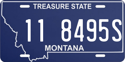 MT license plate 118495S