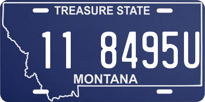 MT license plate 118495U