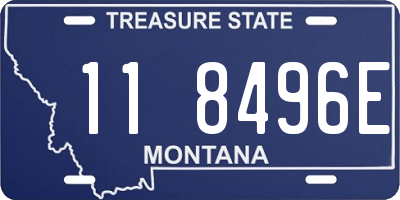 MT license plate 118496E