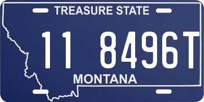 MT license plate 118496T