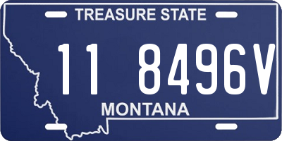 MT license plate 118496V