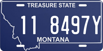 MT license plate 118497Y