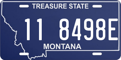 MT license plate 118498E