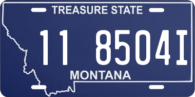 MT license plate 118504I