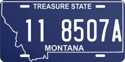 MT license plate 118507A