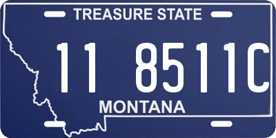 MT license plate 118511C