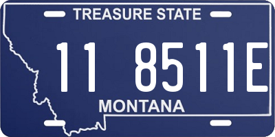 MT license plate 118511E