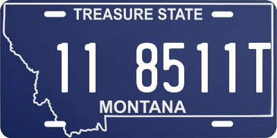 MT license plate 118511T