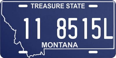 MT license plate 118515L