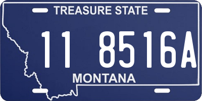 MT license plate 118516A