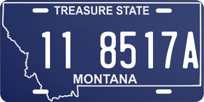 MT license plate 118517A