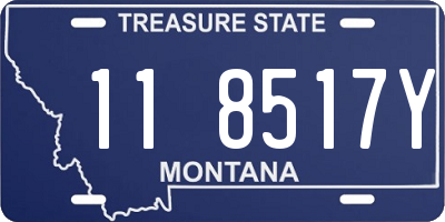 MT license plate 118517Y