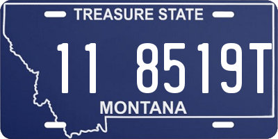 MT license plate 118519T