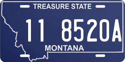 MT license plate 118520A