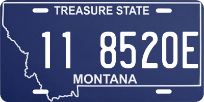 MT license plate 118520E