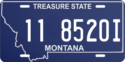 MT license plate 118520I