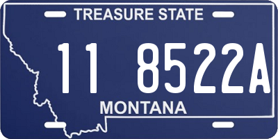 MT license plate 118522A