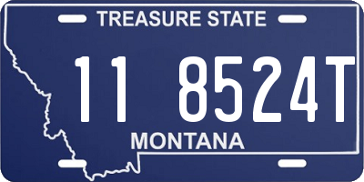 MT license plate 118524T