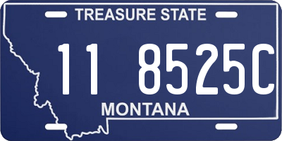 MT license plate 118525C