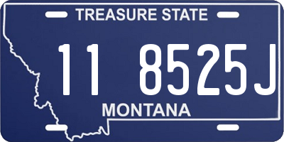 MT license plate 118525J