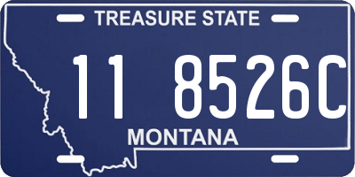 MT license plate 118526C
