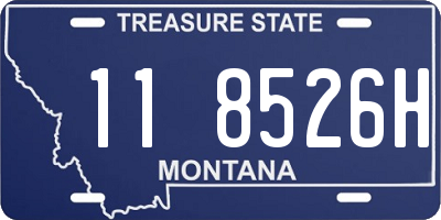 MT license plate 118526H