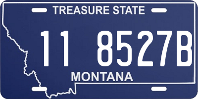 MT license plate 118527B