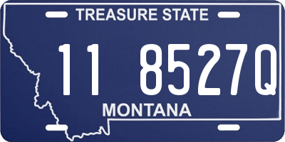 MT license plate 118527Q