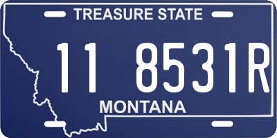 MT license plate 118531R