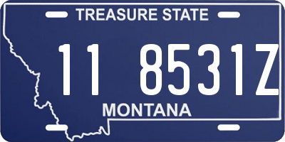 MT license plate 118531Z