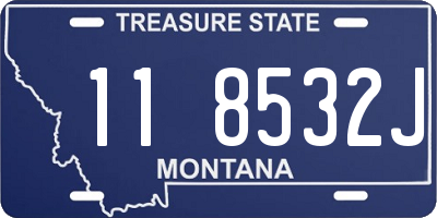 MT license plate 118532J