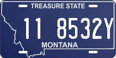 MT license plate 118532Y