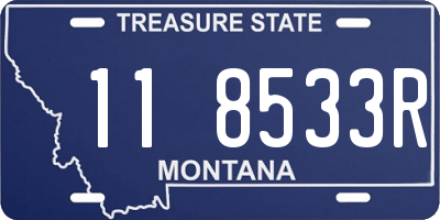 MT license plate 118533R