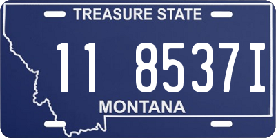 MT license plate 118537I