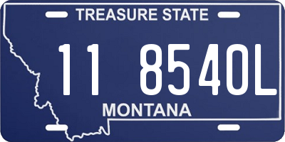 MT license plate 118540L