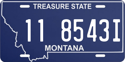 MT license plate 118543I