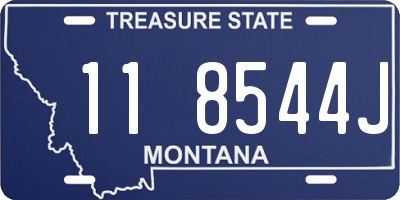 MT license plate 118544J