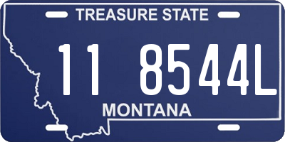 MT license plate 118544L