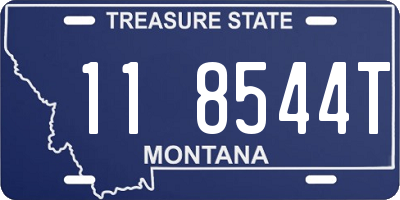 MT license plate 118544T