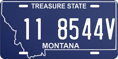 MT license plate 118544V