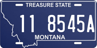 MT license plate 118545A