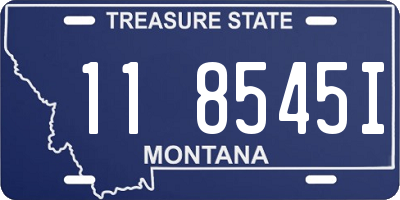 MT license plate 118545I