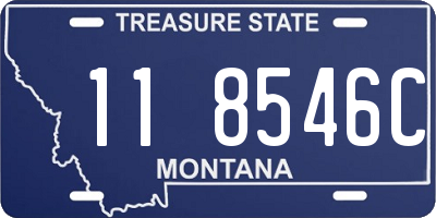 MT license plate 118546C