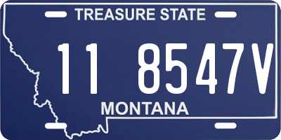 MT license plate 118547V