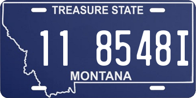 MT license plate 118548I