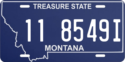 MT license plate 118549I