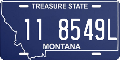 MT license plate 118549L