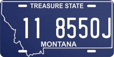 MT license plate 118550J